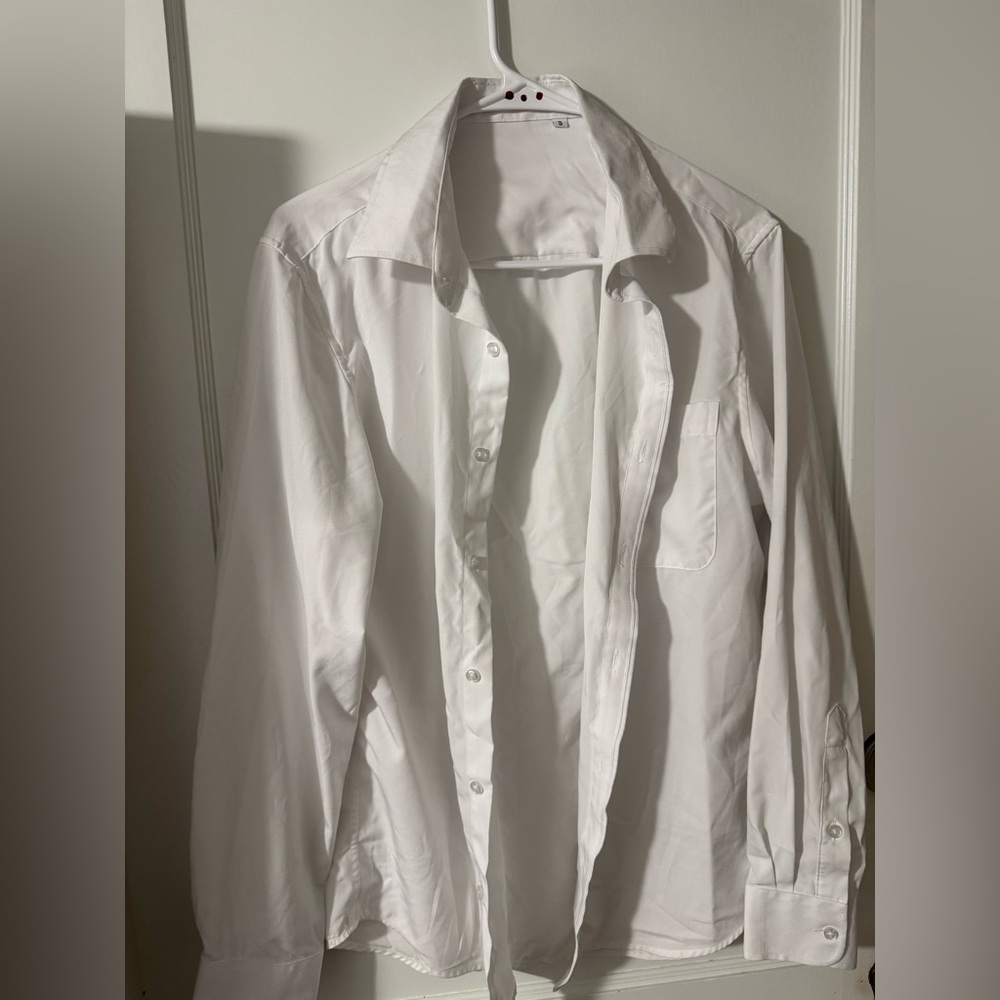 Classic White Button-Up Shirt